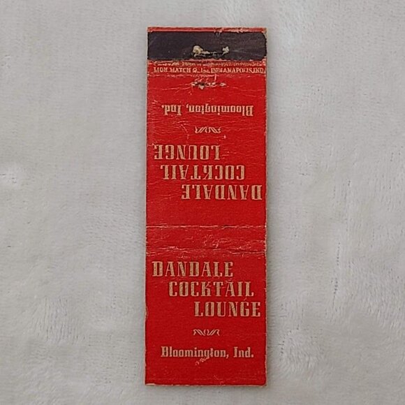 Vintage Matchbook Cover Dandale Cocktail Lounge Bloomington IN Indiana - Picture 3 of 4